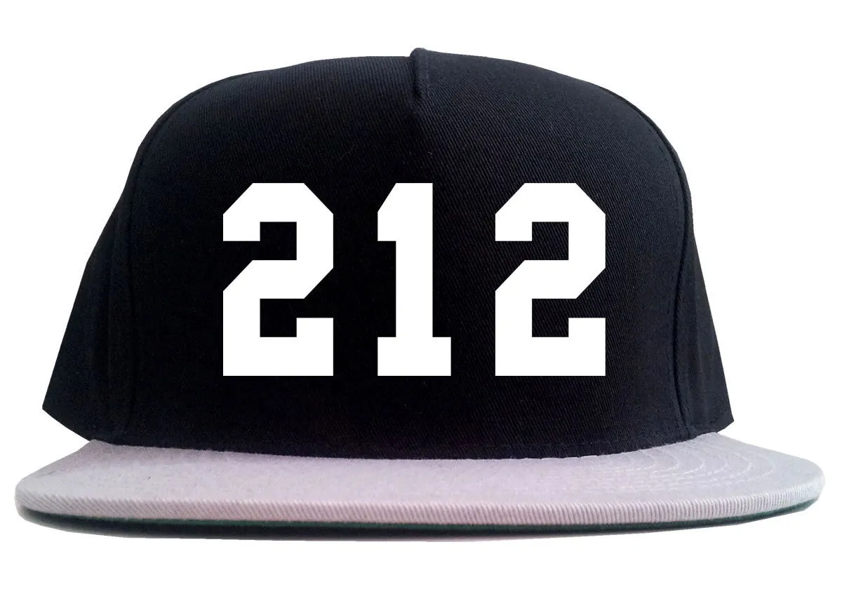 212 New York Area Code 2 Tone Snapback Hat
