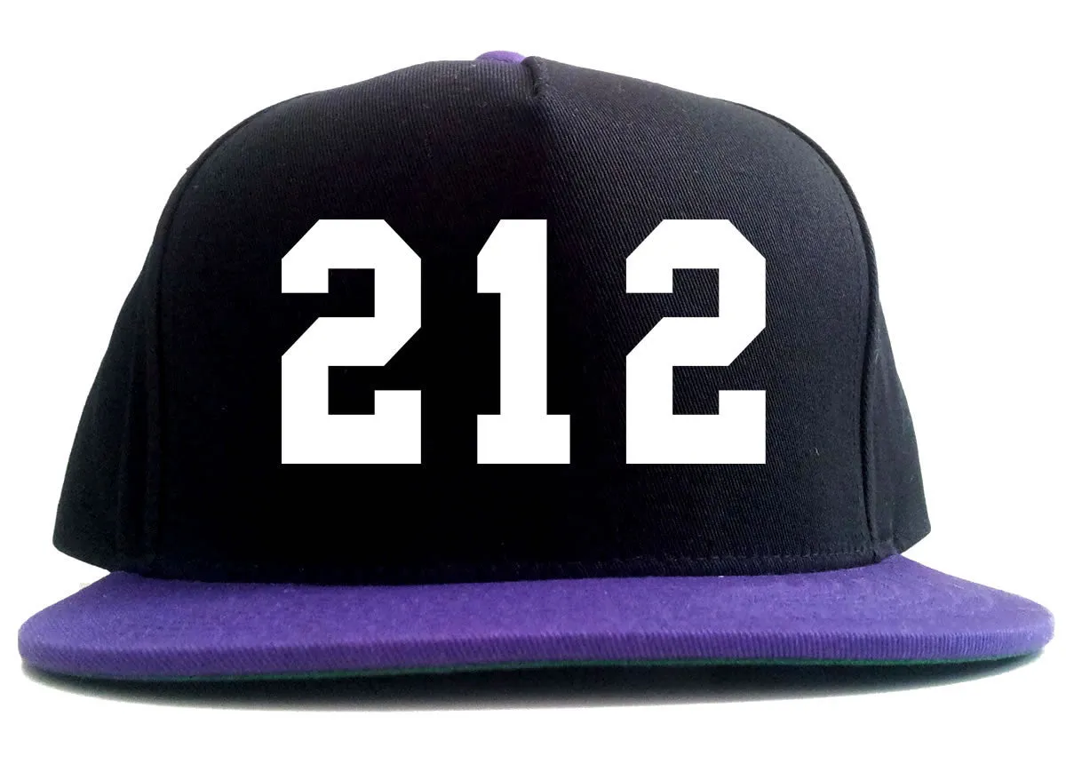 212 New York Area Code 2 Tone Snapback Hat