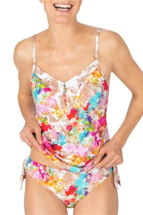 71570 Floral Breeze Tankini Swim Top