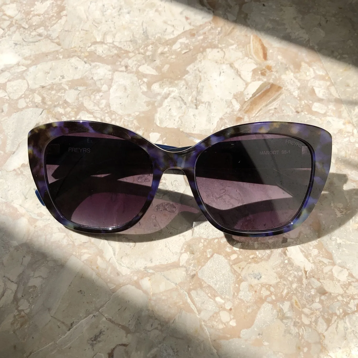 Blue Tortoise Shell Sunglasses