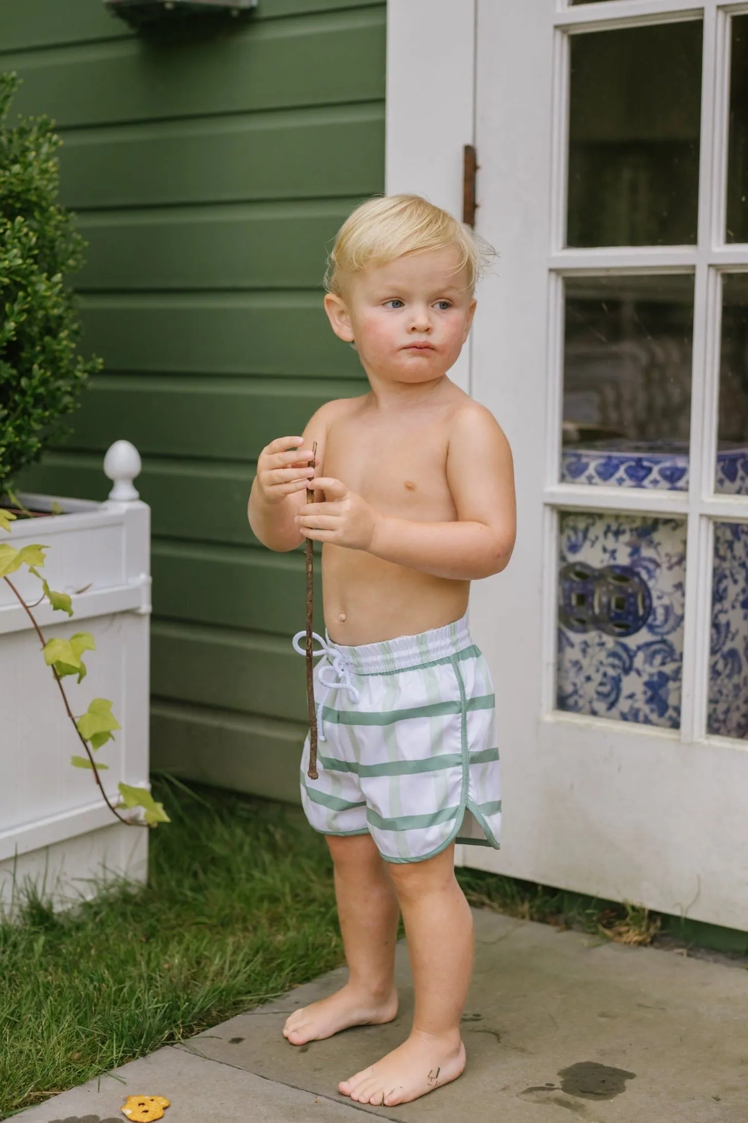 Boys North End Trunk - Grasse Madras