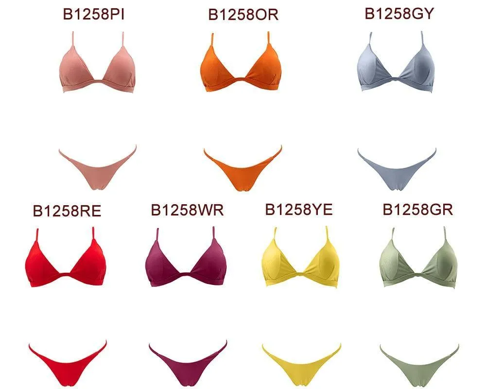 Brazilian Thong Push Up Swimsuit Bandage Swimwear Summer Bathing Suit Micro Swimsuit bikini set