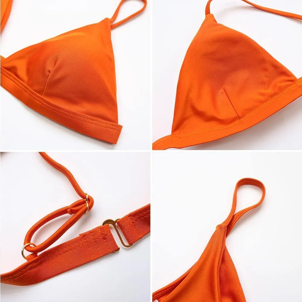 Brazilian Thong Push Up Swimsuit Bandage Swimwear Summer Bathing Suit Micro Swimsuit bikini set