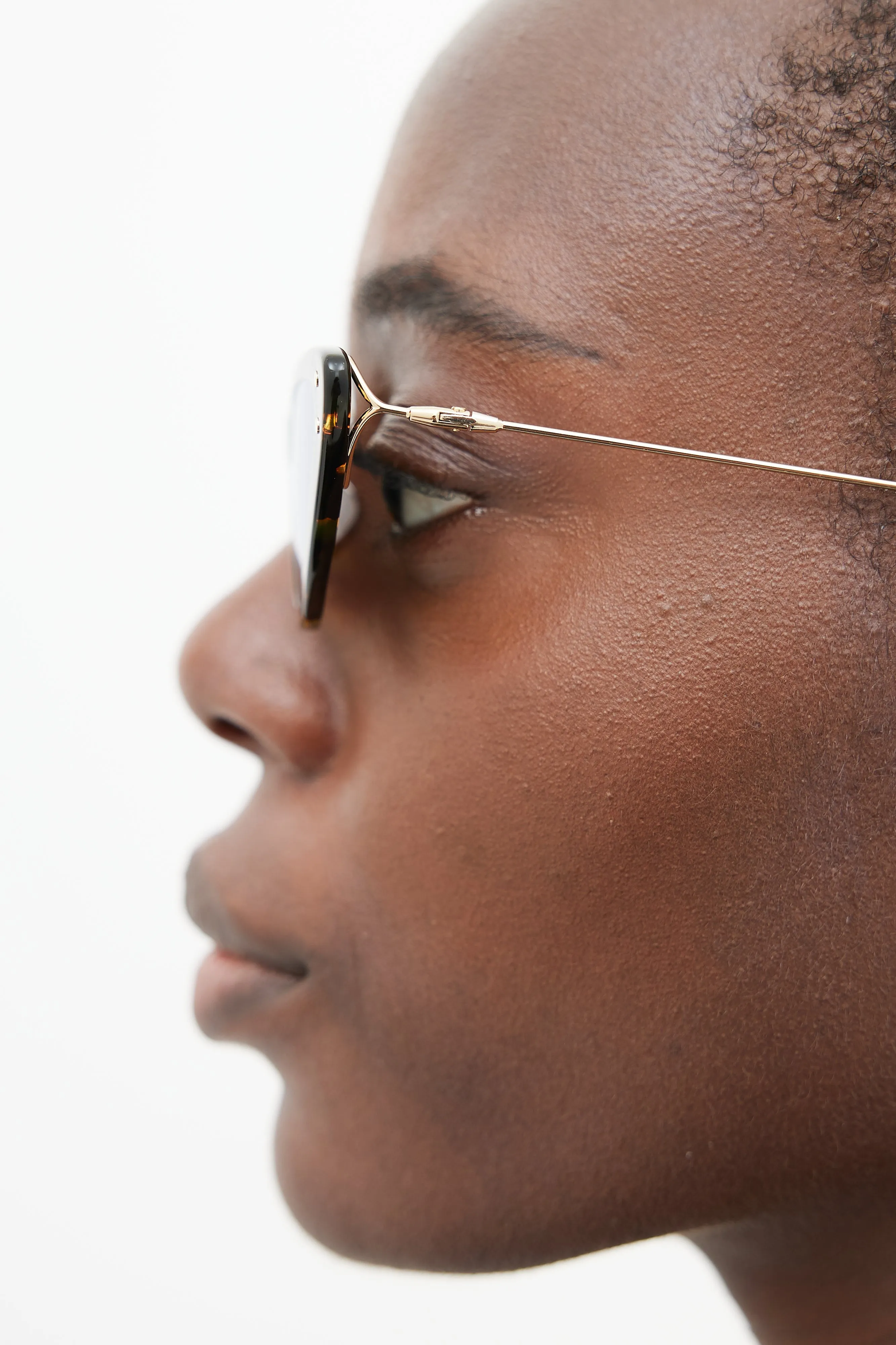 Brown & Gold MissDior B4U Tapered Sunglasses