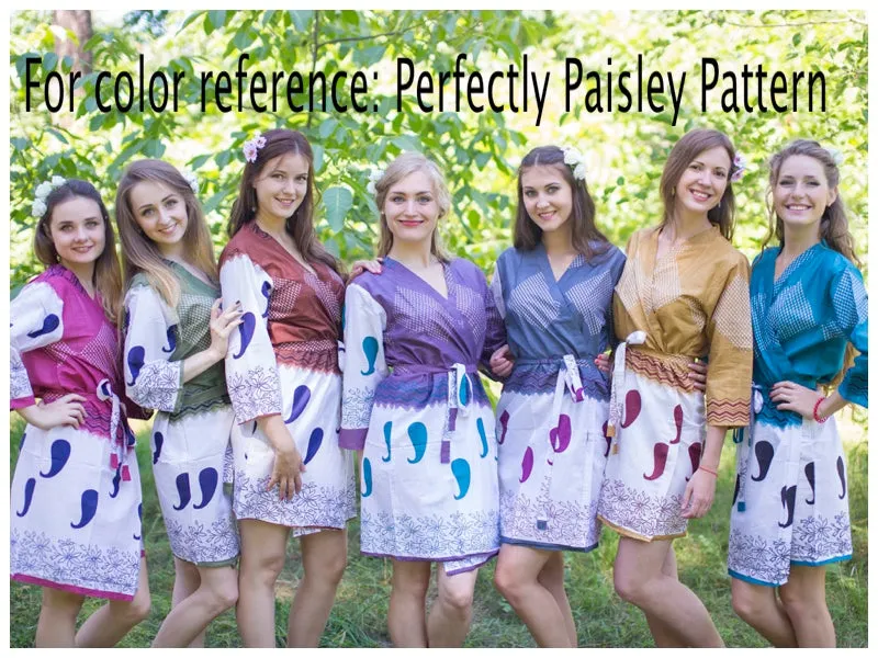 Burgundy Best of both the worlds Style Caftan in Perfectly Paisley Pattern