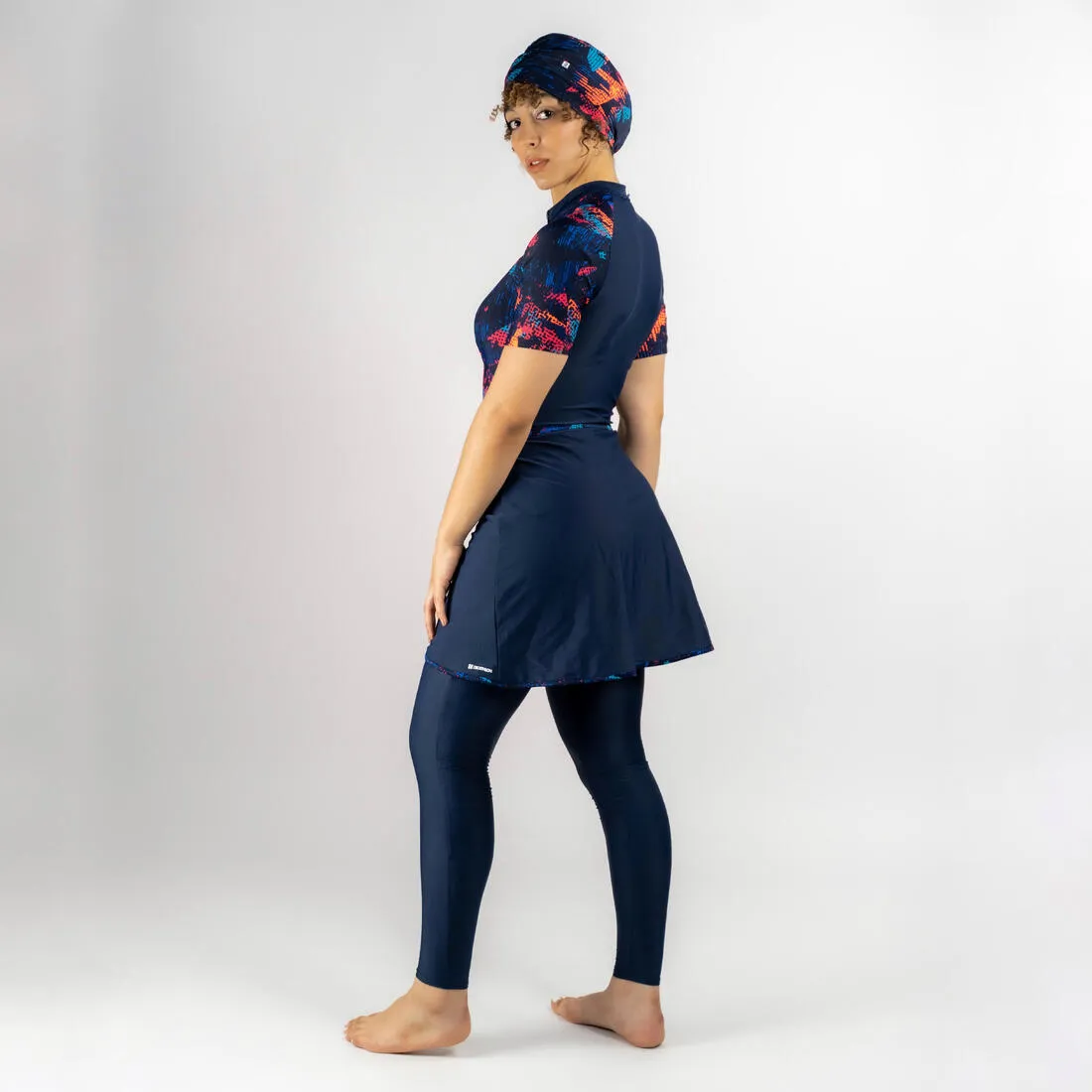 BURKINI RIME 100 SHORT SLEEVED NAVY LEA MELON