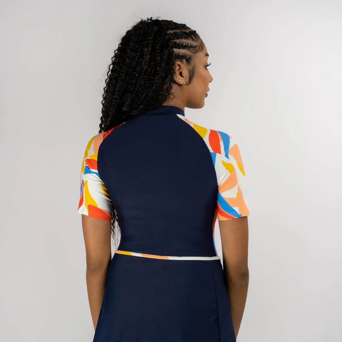 BURKINI RIME 100 SHORT SLEEVED NAVY LEA MELON
