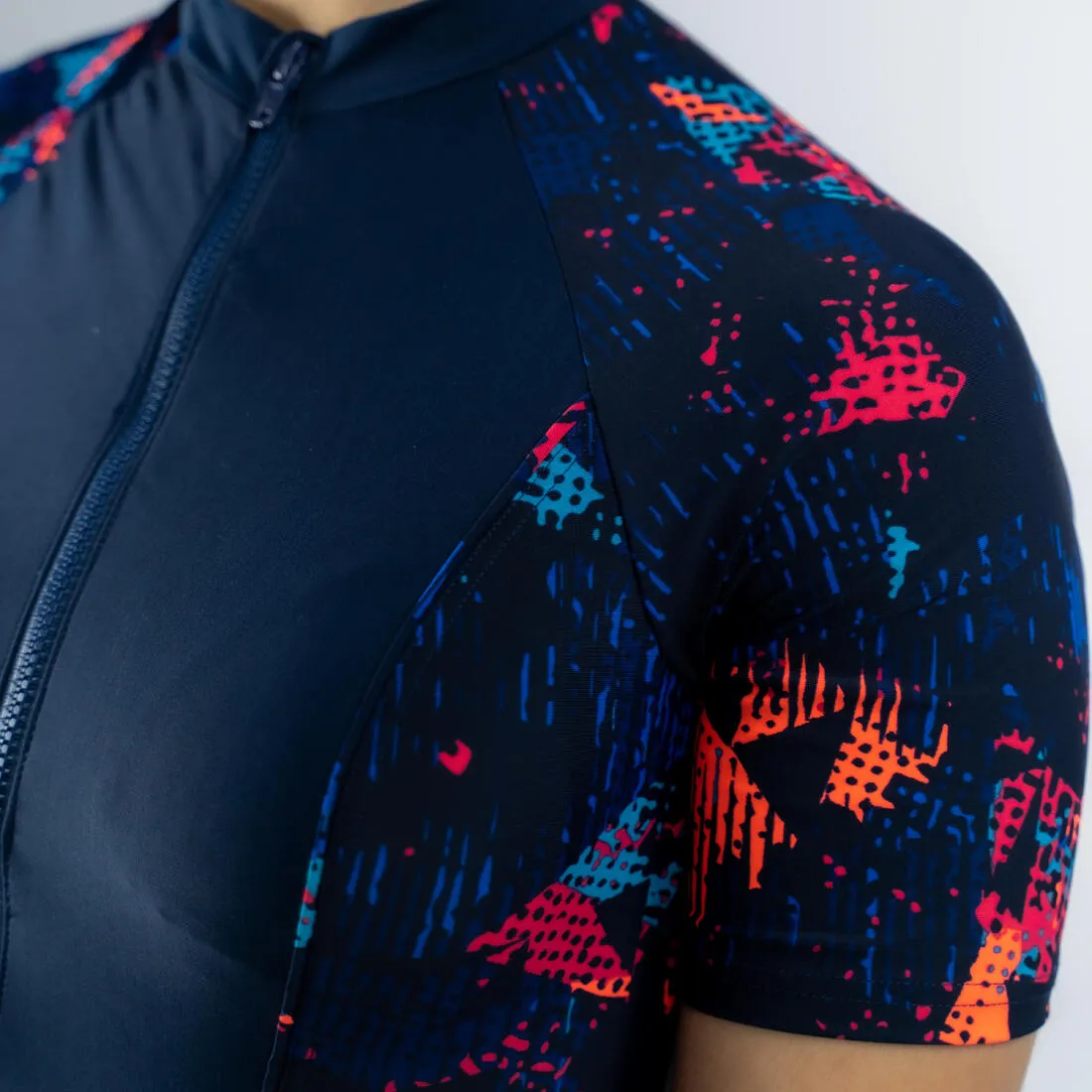 BURKINI RIME 100 SHORT SLEEVED NAVY LEA MELON