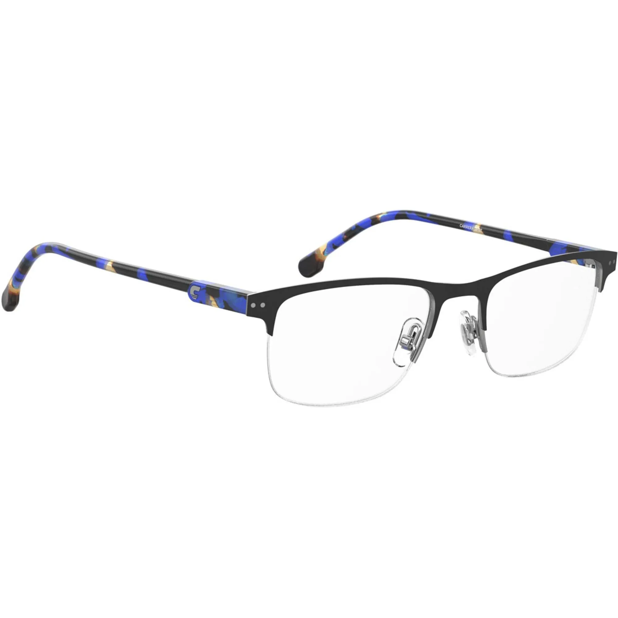 Carrera Unisex Eyeglasses - Matte Black Half Rim Adjustable Nose Pads| 2019T 0003