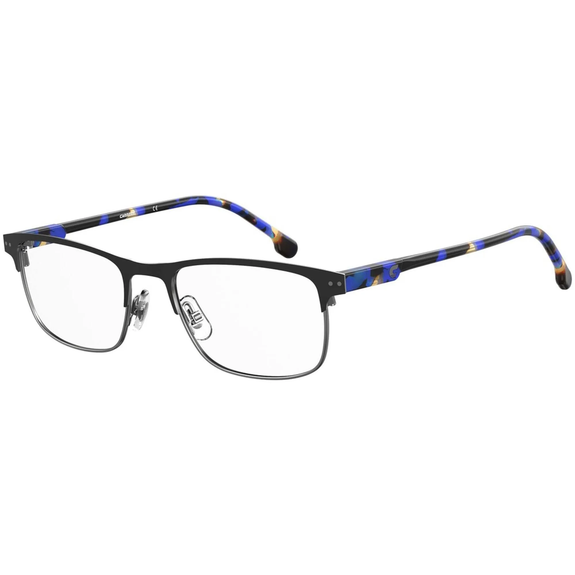 Carrera Unisex Eyeglasses - Matte Black Half Rim Adjustable Nose Pads| 2019T 0003