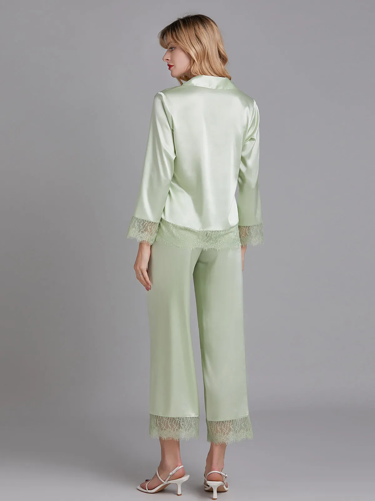 Charmuse Lace Women Long Pajamas Sets