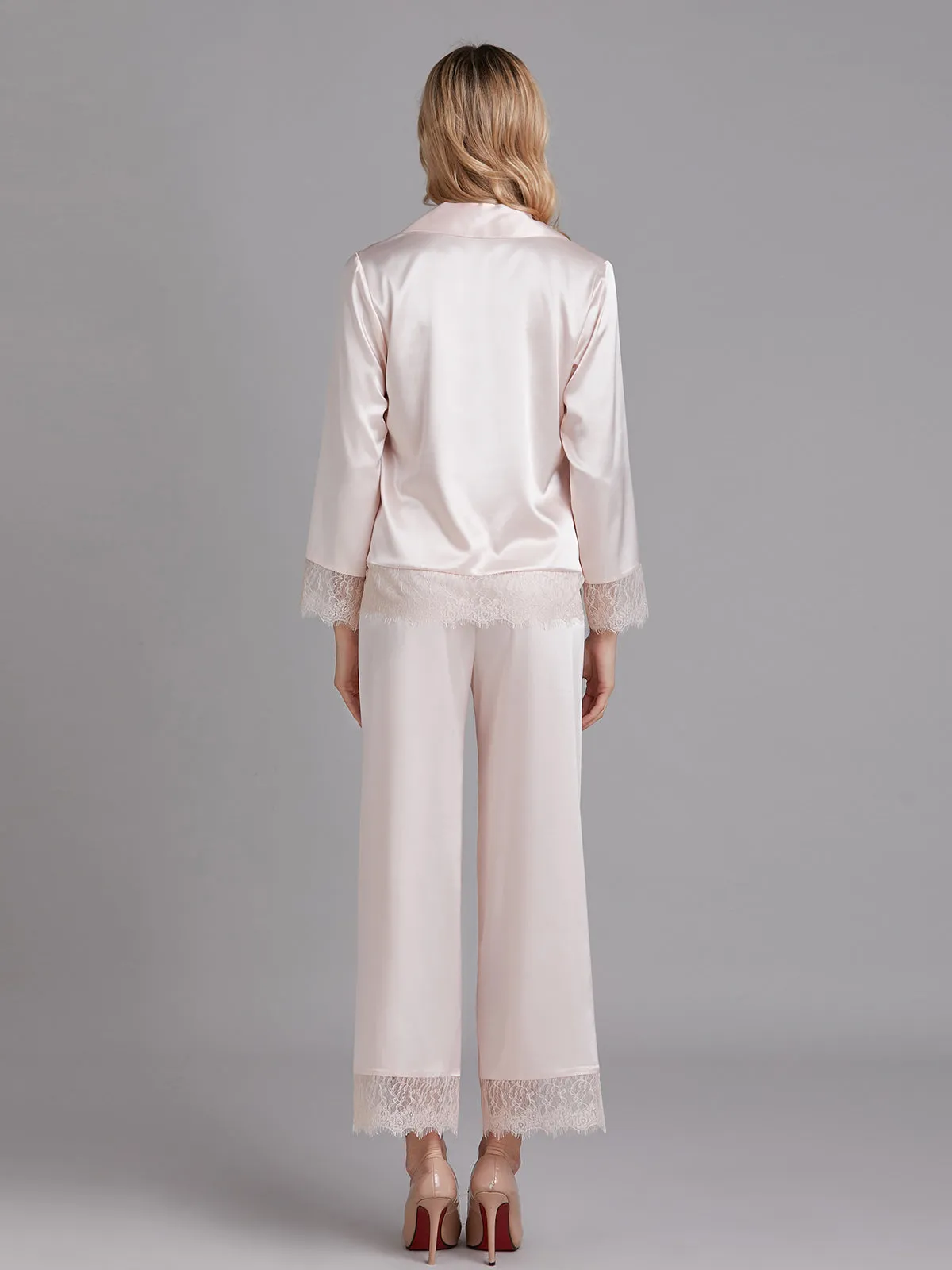 Charmuse Lace Women Long Pajamas Sets