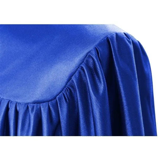 Child's Shiny Royal Blue Choir Robe