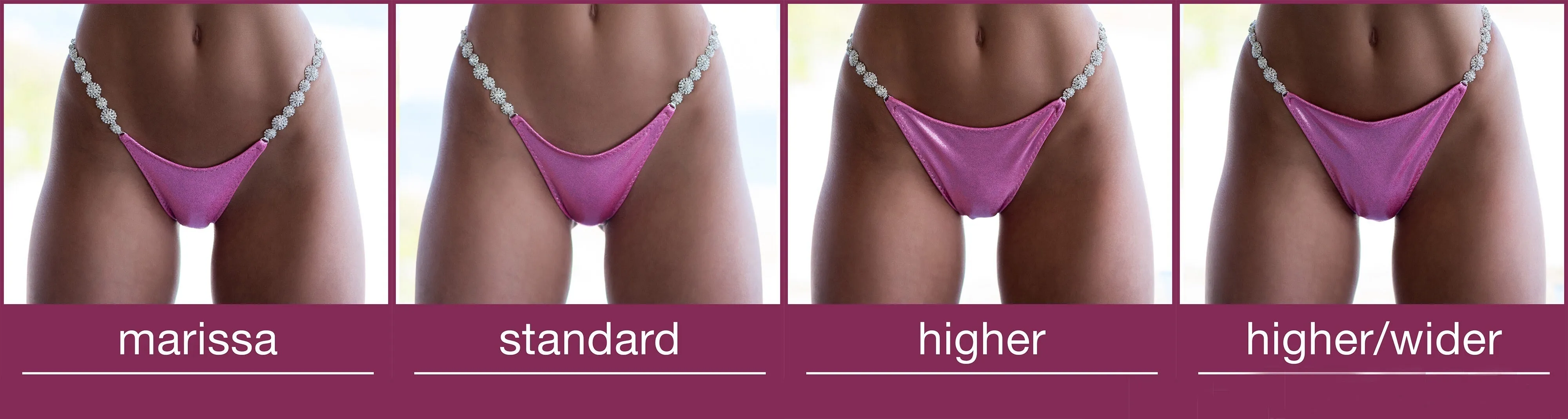 Competition Bikinis Multitone blue purple