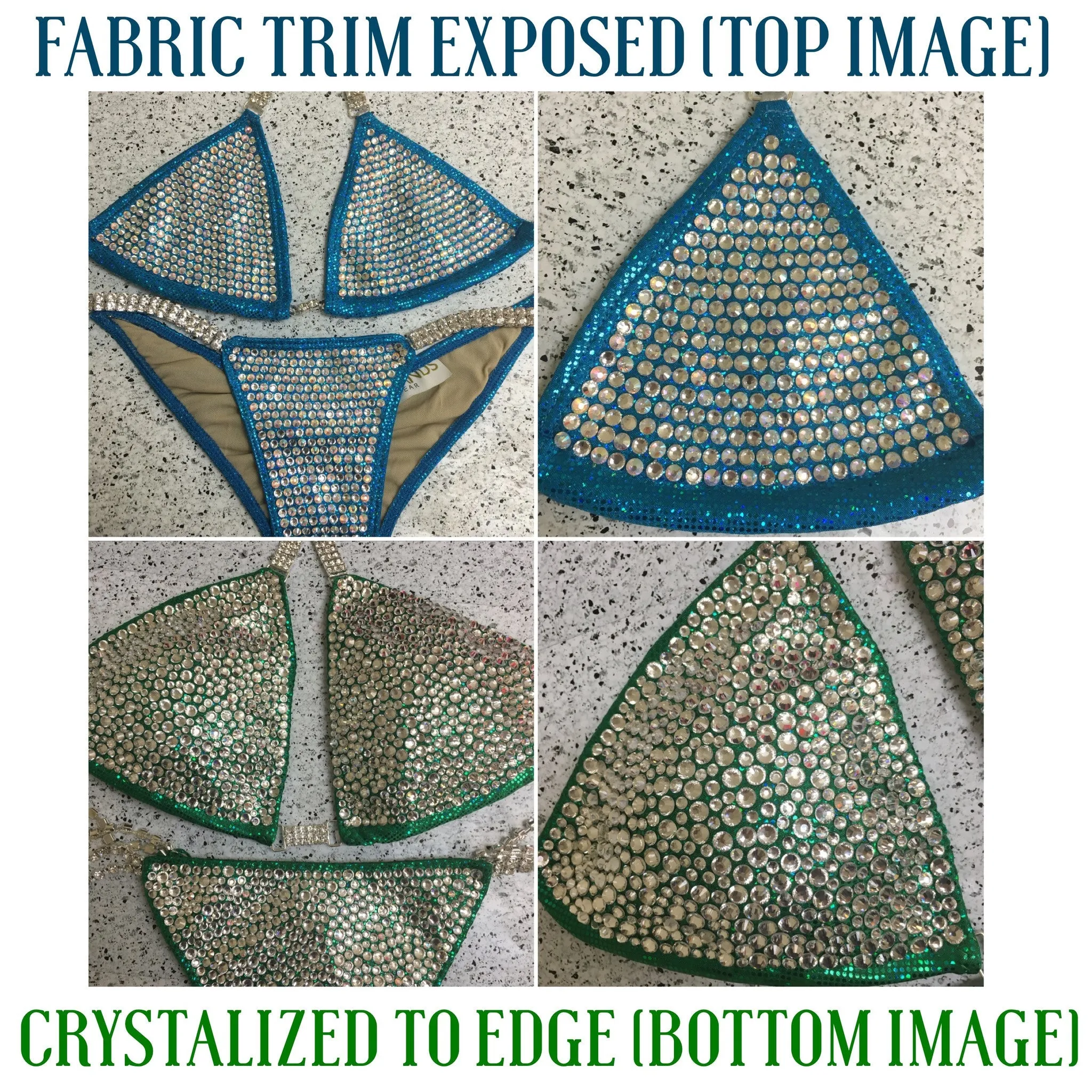 Competition Bikinis Multitone blue purple