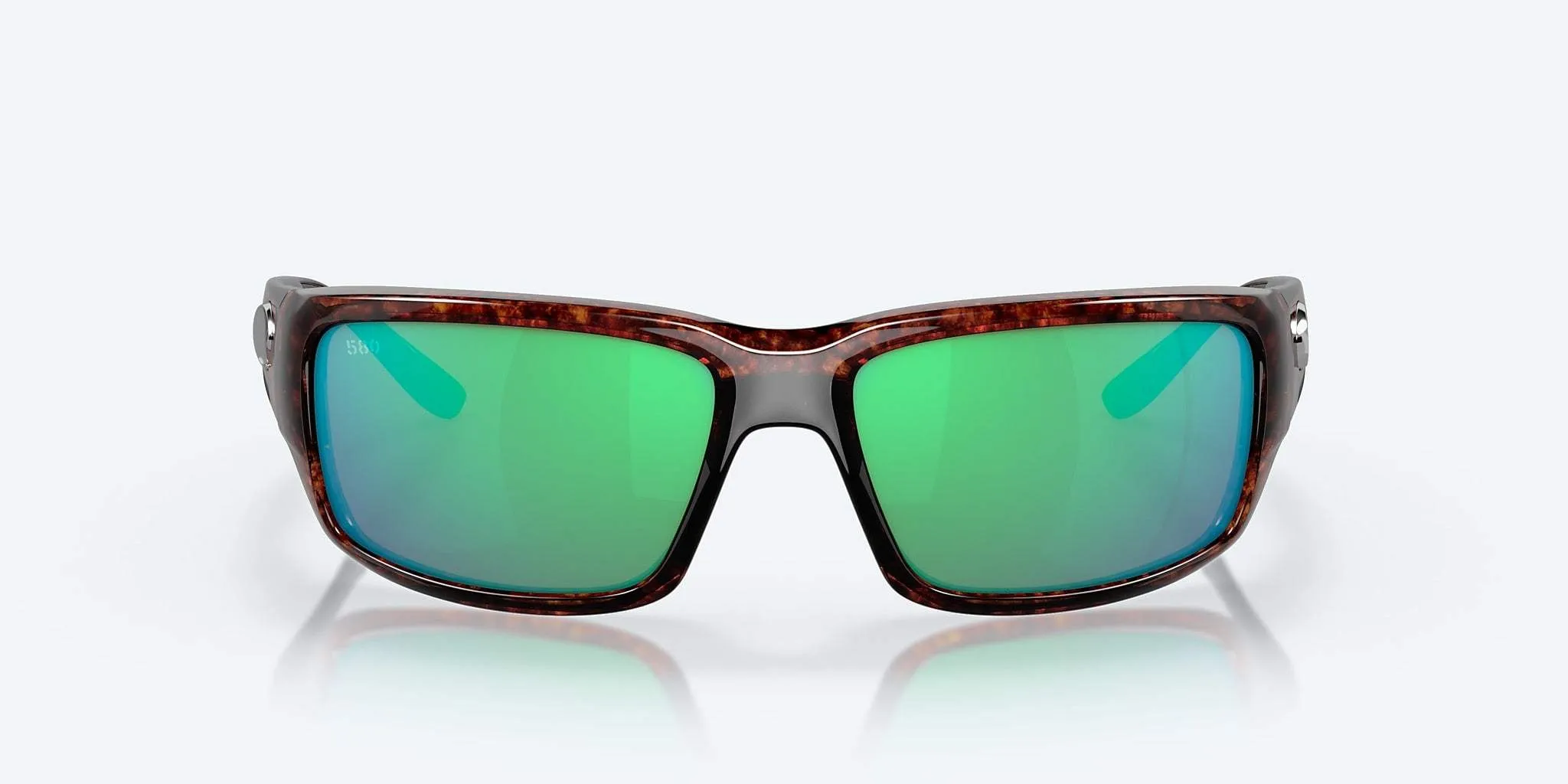 Costa Fantail Tortoise Frame Sunglasses – Green Mirror 580P Lenses for High-Contrast Vision and UV Protection