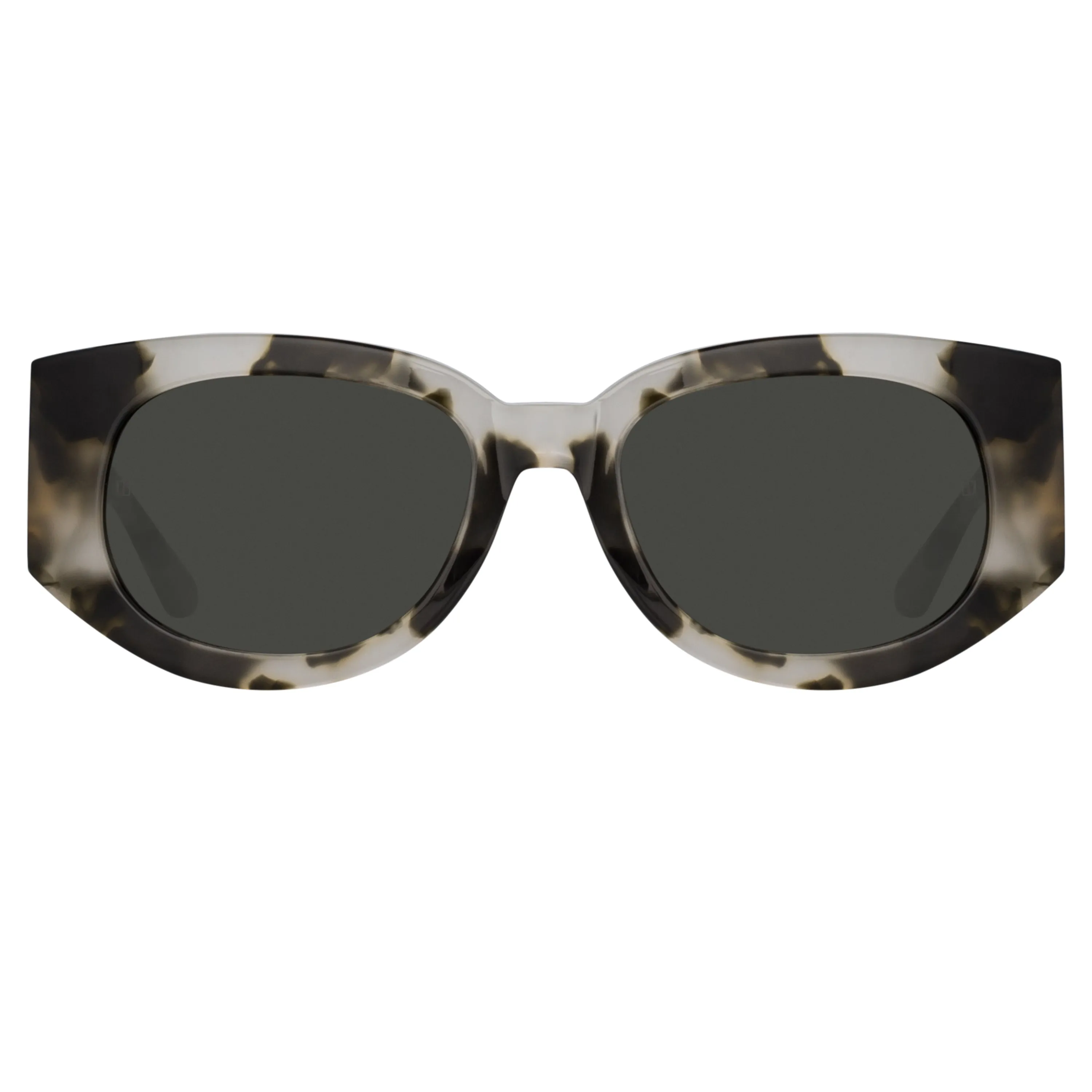 Debbie D-Frame Sunglasses in Black and Grey Tortoiseshell