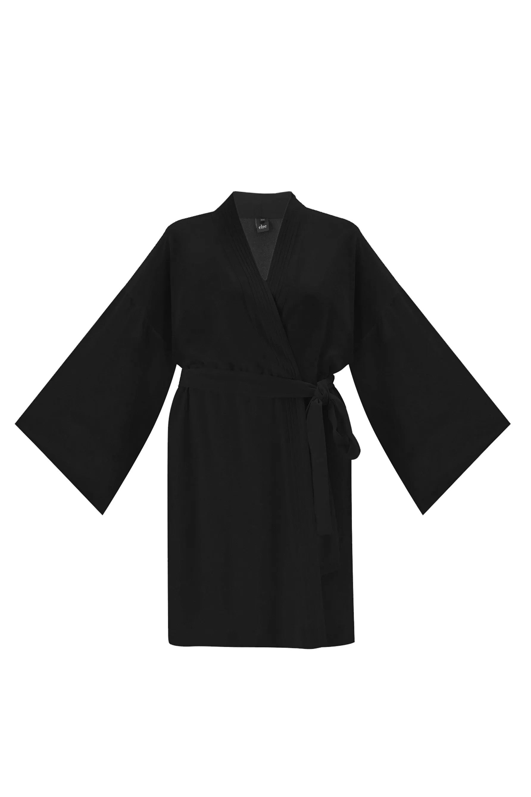 Diana Silk Robe in Black