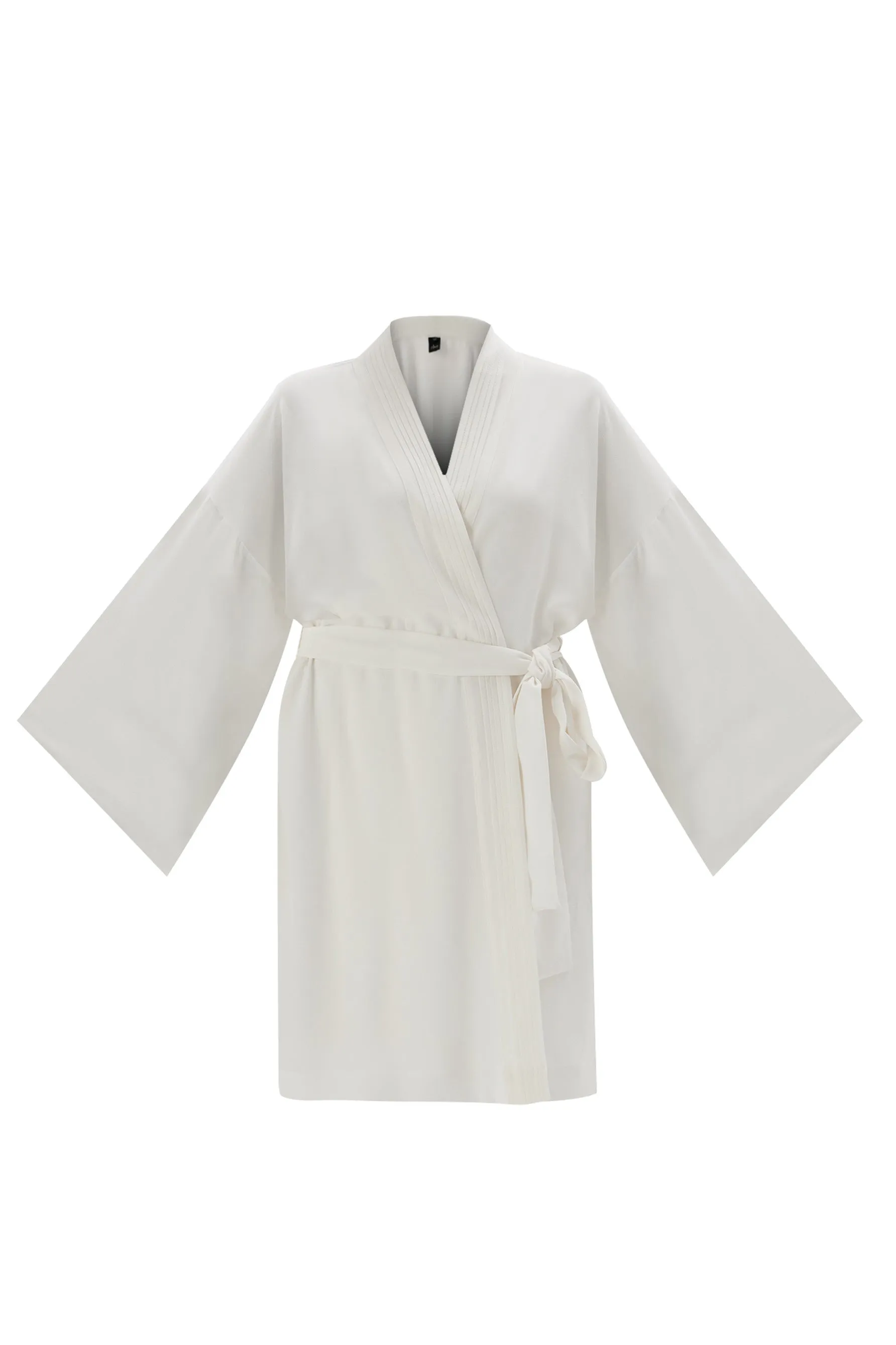 Diana Silk Robe in Off White