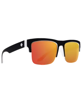 Discord 5050 Sunglasses in Whitewall & HD Plus Grey Green with Red Spectra Mirror