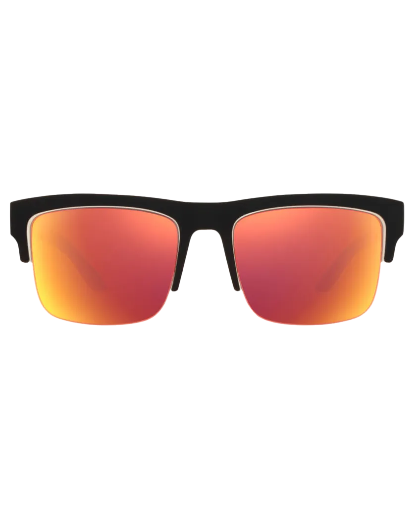 Discord 5050 Sunglasses in Whitewall & HD Plus Grey Green with Red Spectra Mirror