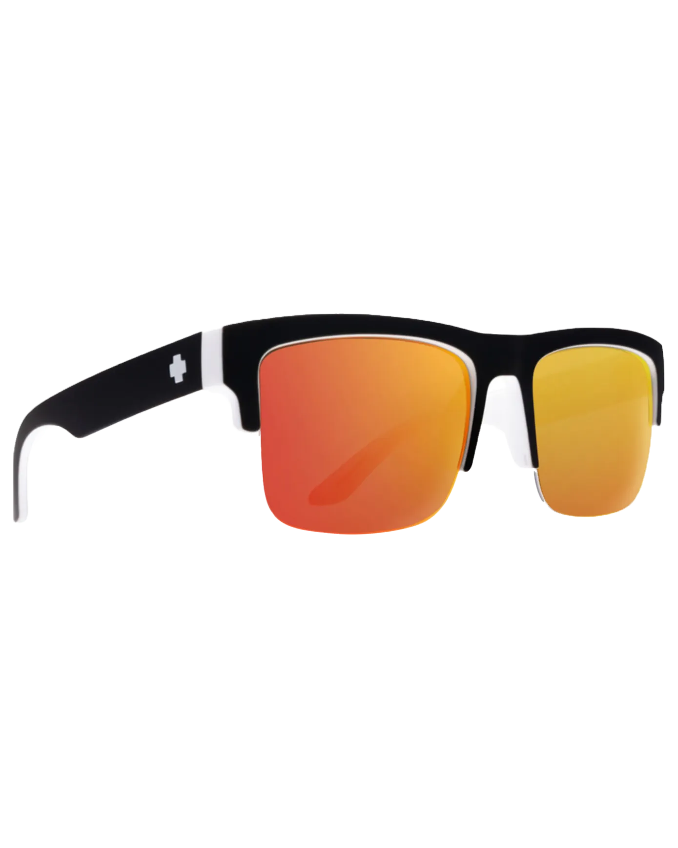 Discord 5050 Sunglasses in Whitewall & HD Plus Grey Green with Red Spectra Mirror