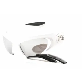 Dolce & Gabbana Unisex Sunglasses - White Plastic Wraparound Frame | 0Dg6192 33126G