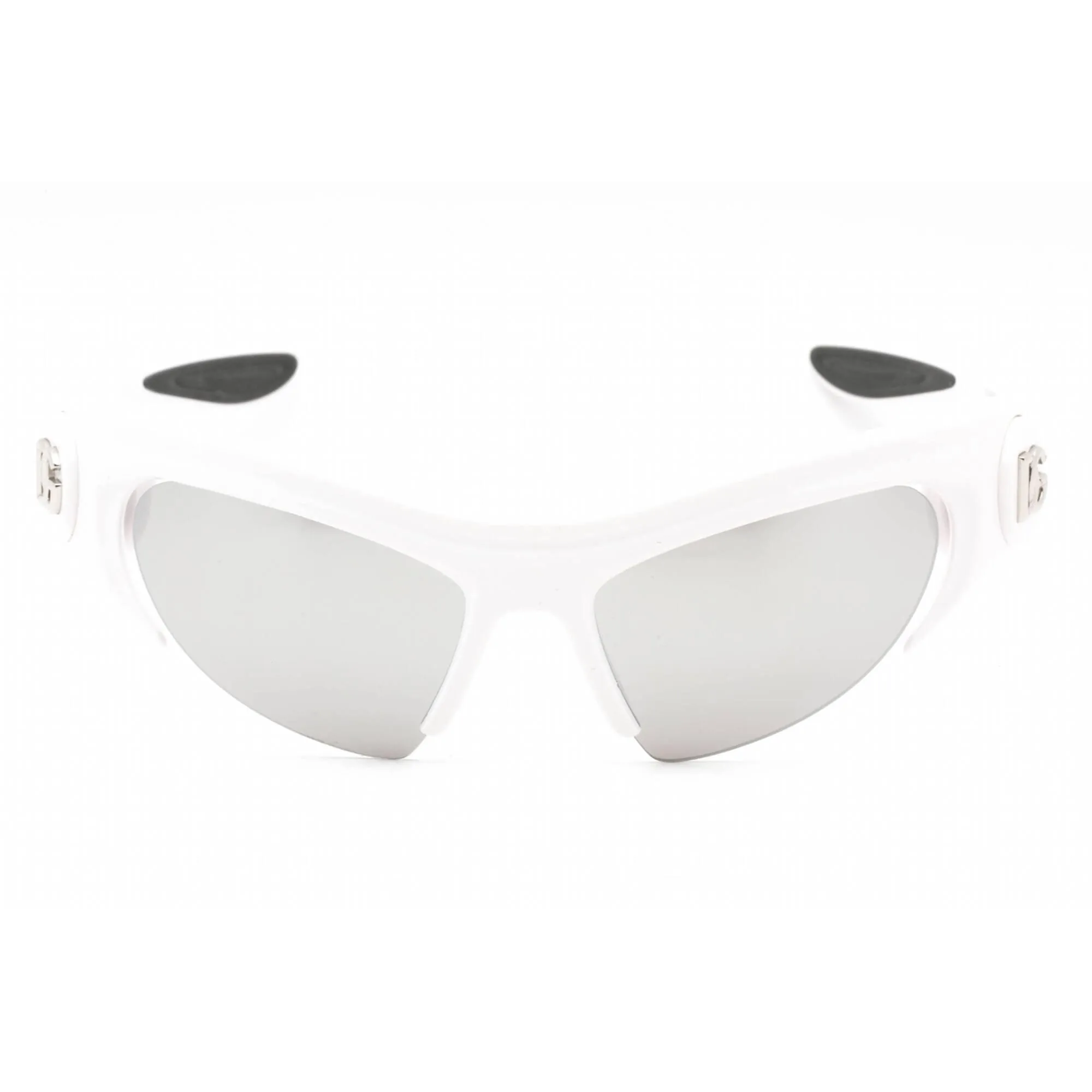 Dolce & Gabbana Unisex Sunglasses - White Plastic Wraparound Frame | 0Dg6192 33126G