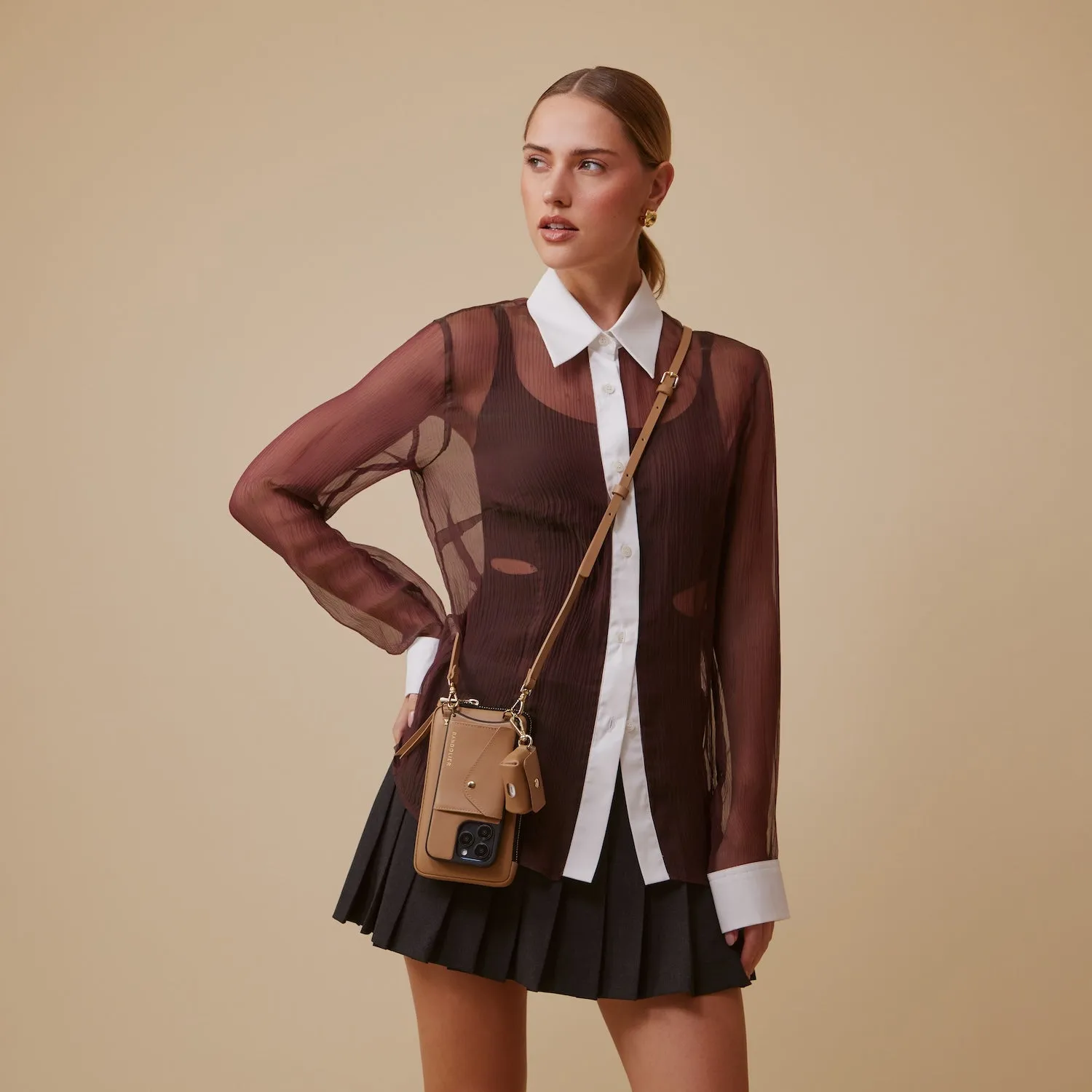 Donna Tan Set - Tan/Gold