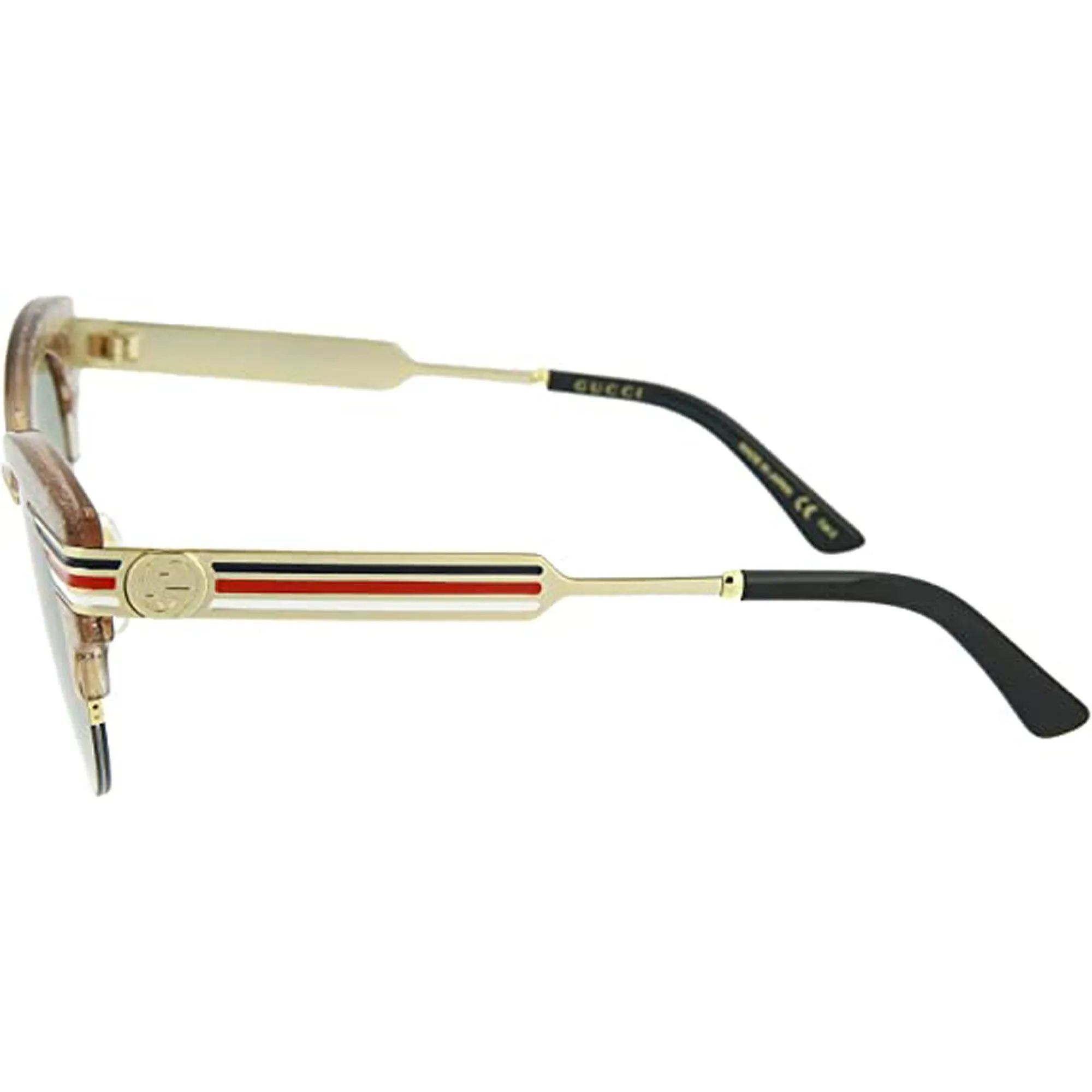 Gucci Women's Sunglasses - Shiny Glitter Nude and Gold Frame | GG0283S-30002381003