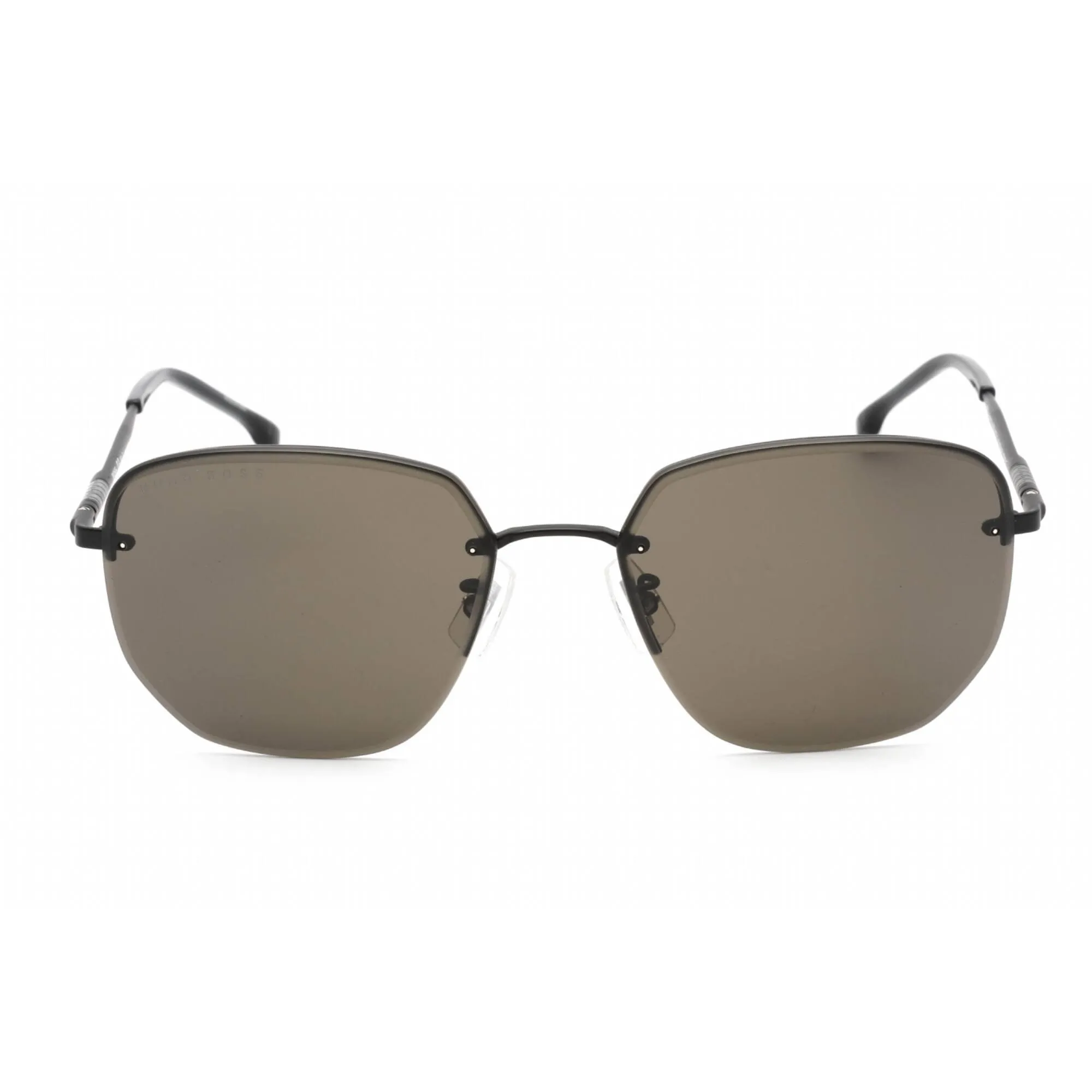 Hugo Boss Men's Sunglasses - Matte Black Rectangular Frame | BOSS 1344/F/SK 0003