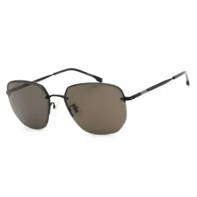 Hugo Boss Men's Sunglasses - Matte Black Rectangular Frame | BOSS 1344/F/SK 0003