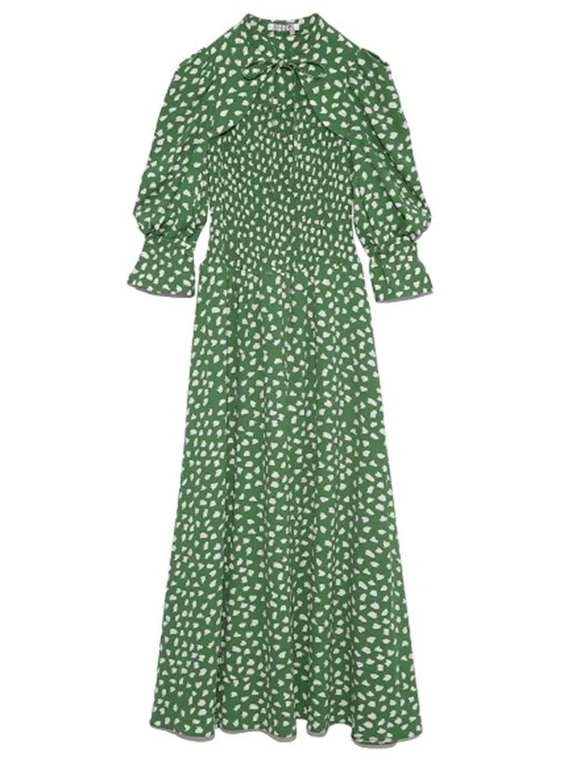 Joskaa Christmas Gift Kuzuwata 2024 Autumn Winter New Women Robes Japanese Temperament Sweet Vestidos Love Printed Drawstring Slim Waist Dresses