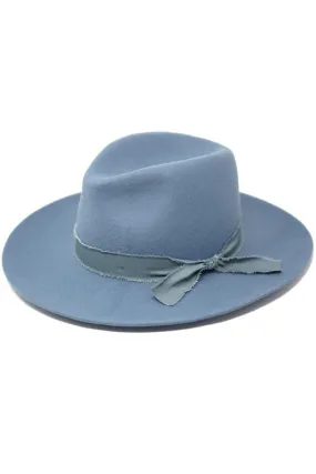 Kaia Wool Panama Hat // Powder Blue