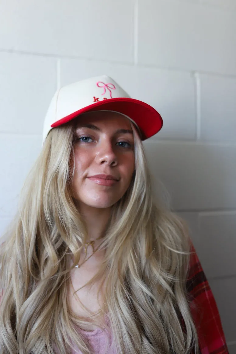 kaxi bow embroidered hat