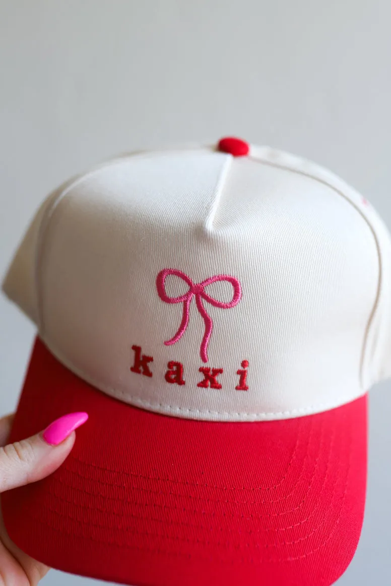 kaxi bow embroidered hat
