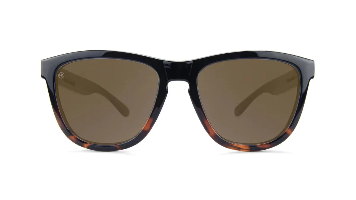 Knockaround Premiums: Glossy Black and Tortoise Shell Fade/Amber