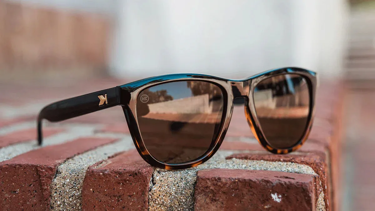 Knockaround Premiums: Glossy Black and Tortoise Shell Fade/Amber