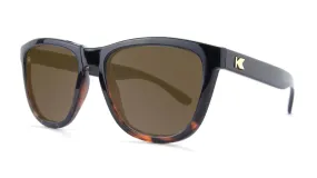 Knockaround Premiums: Glossy Black and Tortoise Shell Fade/Amber