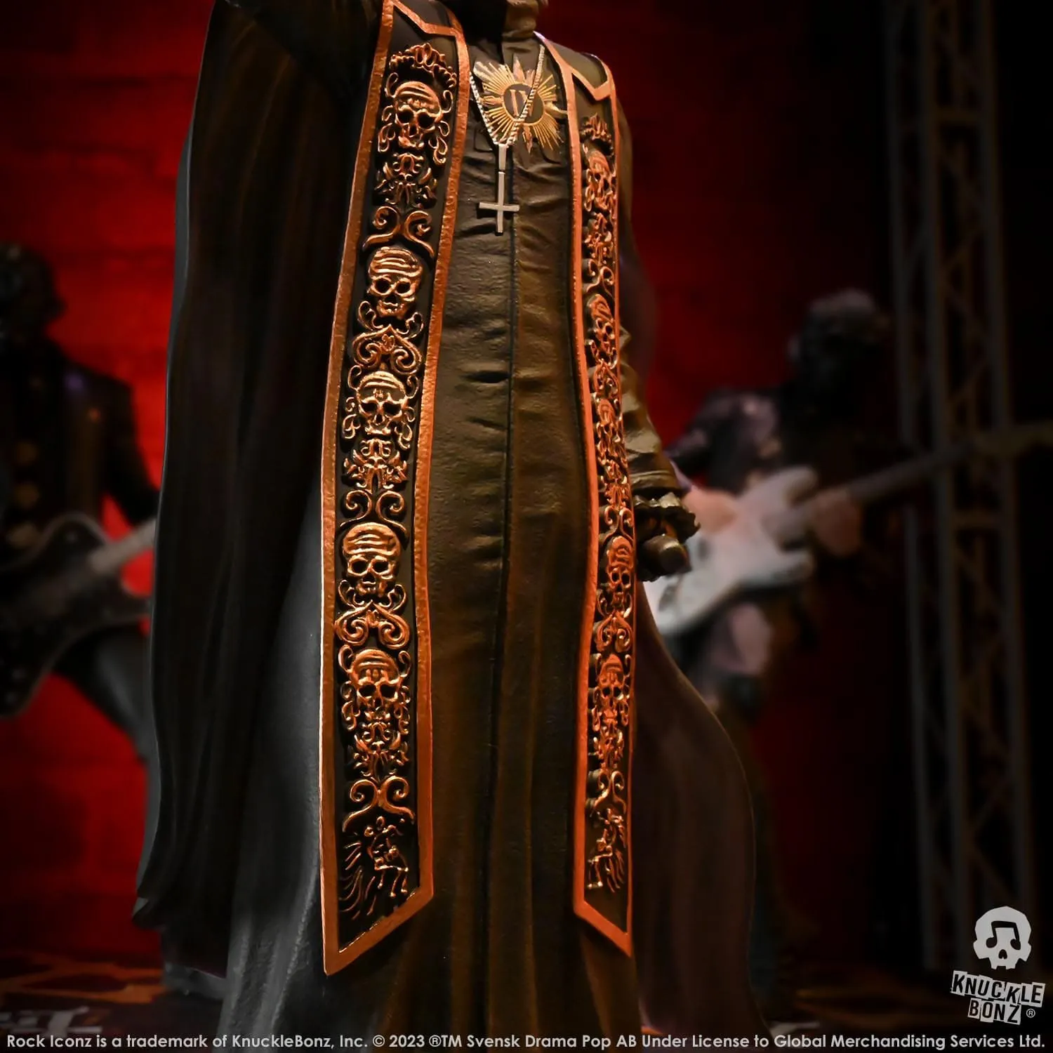 Knucklebonz Ghost Rock Iconz Papa Emeritus IV (Black Robes) Statue