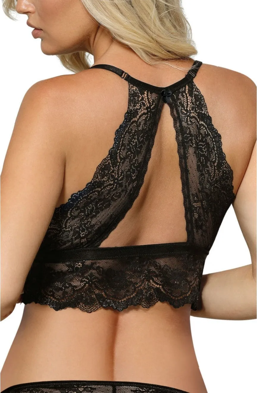Ladies Beautiful Sexy Floral Embroidered Scalloped Edges Elastic Band Soft Cup Half Corset A161