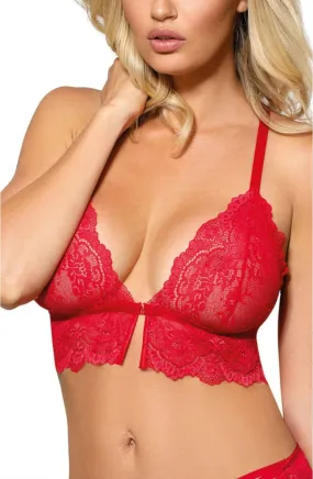 Ladies Beautiful Sexy Floral Embroidered Scalloped Edges Elastic Band Soft Cup Half Corset A161