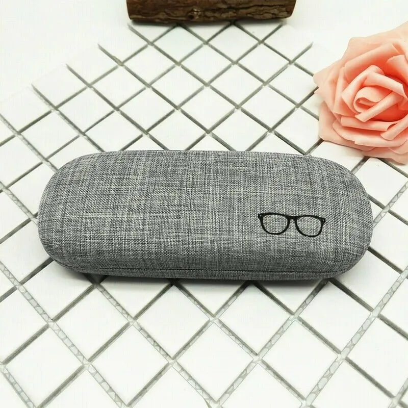 Linen Hard Shell Aqua Green Eyewear/Frame Glasses Case Holder