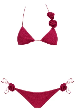 lumière rose microkini set FTS249 FUXIA
