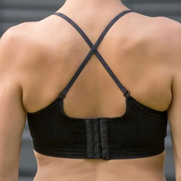 Mastectomy Bra '131 Comfy Convertible Straps' Black or Natural
