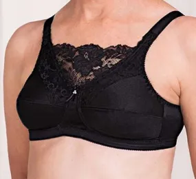Mastectomy Bra 'Jessica Lace Camisole'  Black
