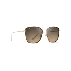 Maui Jim TIGER LILY Fashion Sunglasses - Dark Tortoise with Gold