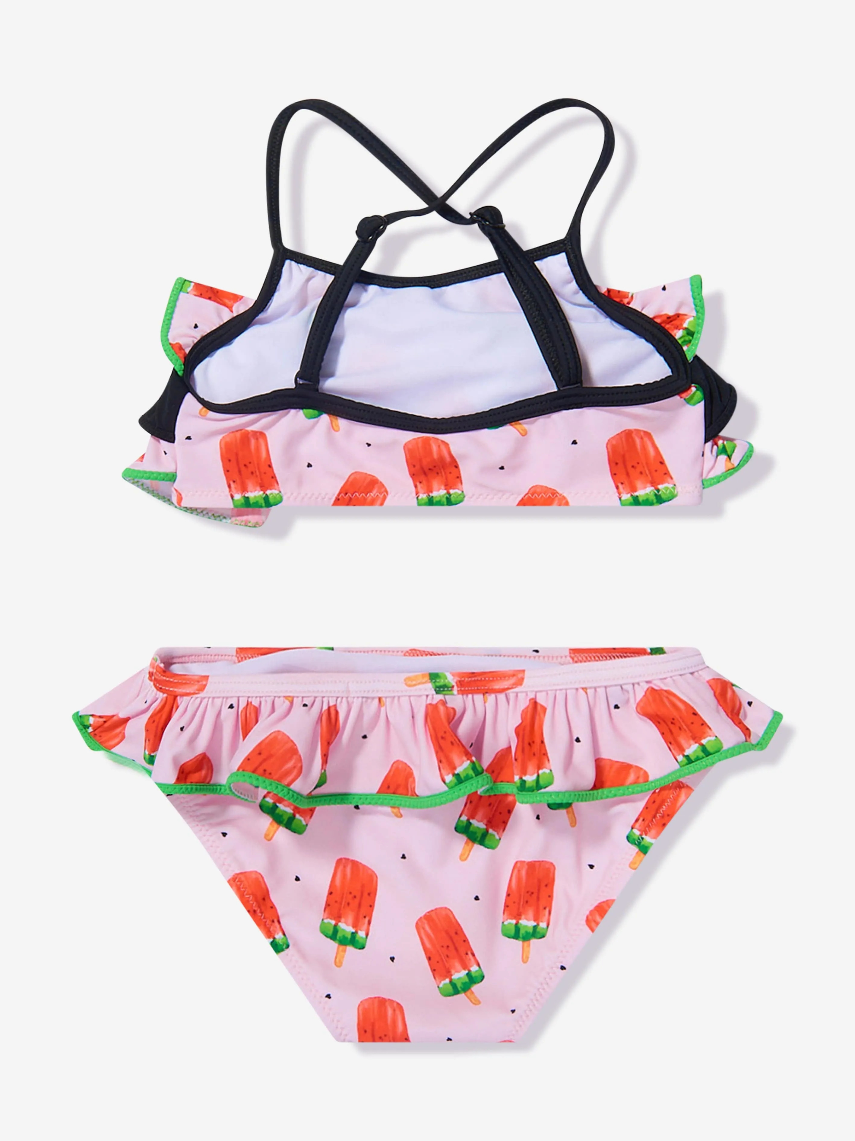 Nessi Byrd Girls Frilly Tedi Bikini in Multicolour