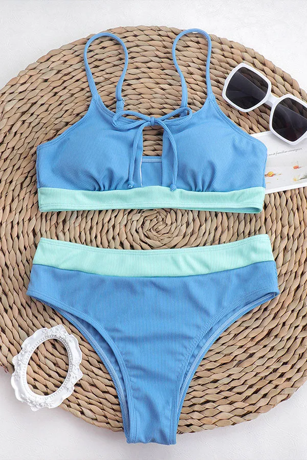 Patchwork Hippy Cutout Bikini