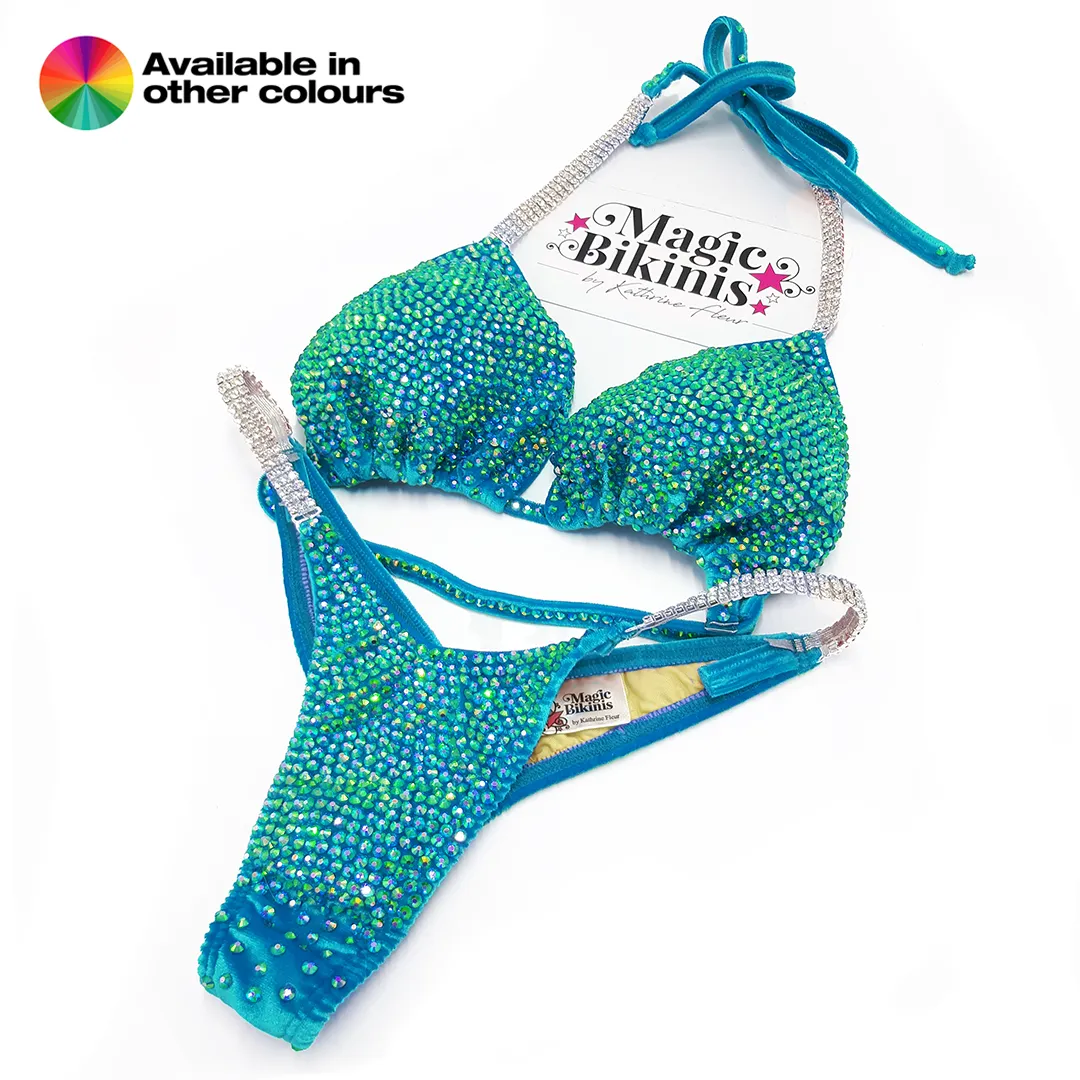 Quick Ship Bikini 198 Velvet Soft Cup Suit. NPC, PCA, GBO, NABBA, IBFF, WFF, ICN, INBA